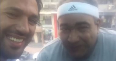 بالفيديو.. شاهد خفة دم حسن الرداد وبيومى فؤاد فى كواليس "مهمة مش سهلة"