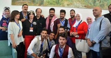 بالصور.. كواليس استقبال تامر حسنى فى الأردن