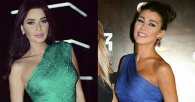  بالصور .. سيرين عبد النور ونادين الراسى بنفس الفستان .. مين أحلى ؟