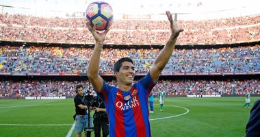 بالفيديو.. حصاد سواريز مع برشلونة قبل دخول نادى المائة أمام ألافيس