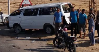 مصرع شخص وإصابة اثنين فى حادث تصادم بأسوان