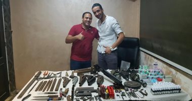 بالصور.. مباحث قسم أول شبرا الخيمة تضبط ورشة لتصنيع الأسلحة النارية