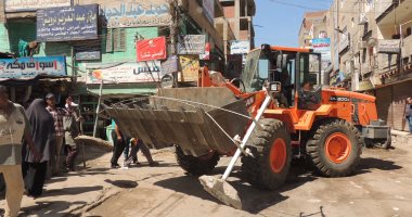 رفع 60 حالة إشغال متنوعة والتحفظ على مكبر صوت وسط الإسكندرية