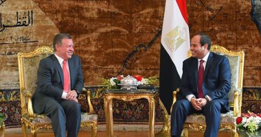 قمة "مصرية – أردنية" بالقاهرة.. الرئيس السيسي يعقد جلسة مباحثات ثنائية مغلقة مع الملك عبد الله.. الزعيمان يتفقان على تكثيف التنسيق والتشاور سياسيا وأمنيا.. وكسر جمود الموقف الراهن للقضية الفلسطينية