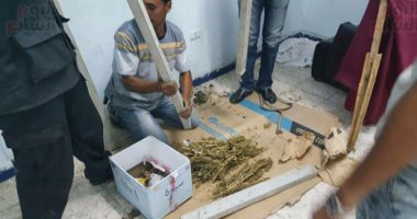 بالصور.. أحدث طريقة لتهريب المخدرات داخل قطع الألوميتال فى الإسماعيلية
