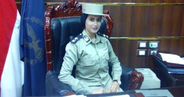 ننفرد بصورة أول عنصر نسائى بأمن كفر الشيخ مكلف بالملف الإعلامى