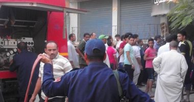 بالصور.. السيطرة على حريق اندلع فى مركز أشعة ببنى سويف