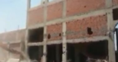 أمن القليوبية يزيل مبانى مخالفة على أرض زرارعية