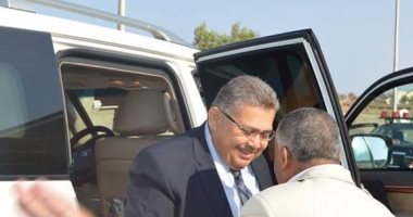 وصول أشرف الشيحى ونقيب المهندسين للقرية الذكية لافتتاح يوم الهندسة المصرى