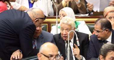 بالصور.. وكيلا مجلس النواب يحاولان تهدئة مرتضى.. والنائب: لن أتنازل 