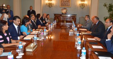 سامح شكرى يلتقى أعضاء مجموعة الصداقة المصرية البريطانية فى مجلس النواب