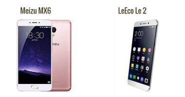 بالمواصفات.. تعرف على أبرز الفروق بين هاتفى Meizu MX6 و LeEco Le 2