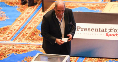 بالصور.. الأهلي يبدأ التصويت فى انتخابات اتحاد الكرة