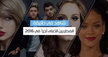 بالفيديو.. شاهد فى دقيقة.. المطربين الأعلى أجرا فى 2016