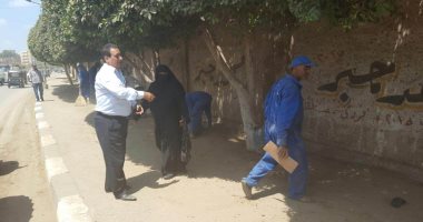 حملة مرورية وأعمال النظافة ورفع الاشغالات ببلقاس فى الدقهلية