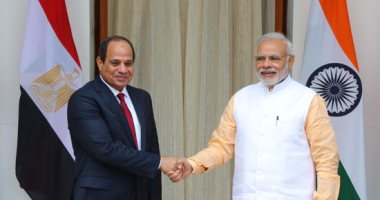 السيسي فى مؤتمر مشترك مع رئيس وزراء الهند: مصر تخطو بثبات لتحقيق مستقبل أفضل لشعبها.. وتعاظم التهديدات المشتركة يدفعنا لتعزيز علاقتنا.. و"مودى": الرئيس المصرى يتميز بإمكانيات عديدة داخل وخارج بلاده