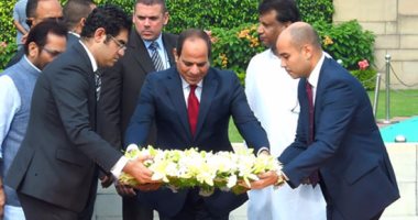 نشاط مكثف للرئيس السيسي فى أول أيام زيارته للهند