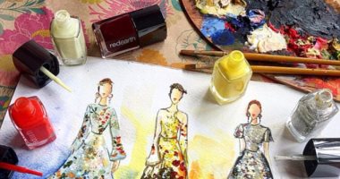 مش بس للأظافر..فنان يستخدم المانيكير فى تصميم الأزياء