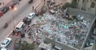 مقلب قمامة يحاصر مدرسة جمال عبد الناصر الثانوية بحى دار السلام