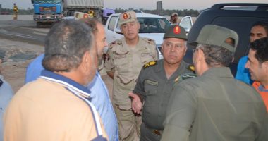 رئيس الهيئة الهندسية يتفقد مشروع الاستزراع السمكى ببركة غليون فى كفر الشيخ