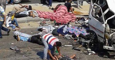 مصرع شخصين وإصابة 6 فى حادث تصادم بنصر النوبة أسوان