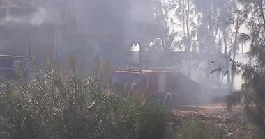 السيطرة على حريق هائل بمزرعة بالمنوفية