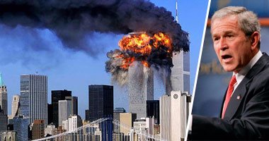 غدا.. أمريكا تحيى الذكرى الـ15 لهجمات 11 سبتمبر وسط مخاوف من وقوع عمليات إرهابية.. واشنطن تكشف لأول مرة ردود الفعل الأولى لـ"بوش".. وسكرتير البيت الأبيض: الرئيس الأمريكى اهتم بتأمين ابنتيه وكلبه بارنى