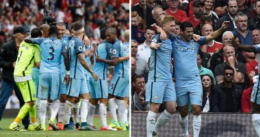  السيتى يحسم "ديربى مانشستر" بثنائية فى يونايتد