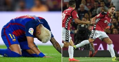 بالفيديو.. برشلونة يسقط أمام ألافيس فى كبرى مفاجآت الدورى الإسبانى