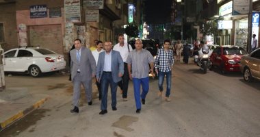 بالصور..محافظ المنوفية يتفقد شوارع شبين الكوم ليلة عيد الأضحى