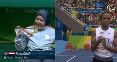 محمد صلاح يهنئ فاطمة عمر ومحمد فتح الله على فضيتى البارالمبية