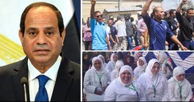 وسط هتافات تحيا مصر.. الإفراج عن 759 سجينا بعفو الرئيس.. المفرج عنهم يسجدون فور إطلاق سراحهم.. والغارمات: شكرا يا ريس جمعت شملنا فى العيد.. والمدير التنفيذى لاستاد بورسعيد يتنفس هواء الحرية