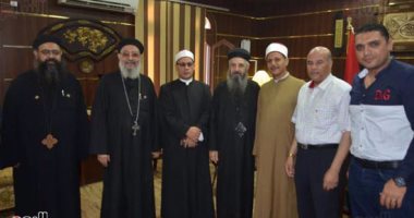 بالصور.. مدير أمن كفرالشيخ والسكرتير العام يستقبلان المهنئين بعيد الأضحى 