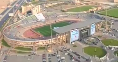 وفد الاتحاد العربى يعاين ستاد برج العرب والمكس اليوم