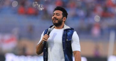 بالصور.. تامر حسنى يشيد بتنظيم "بريزنتيشن" للسوبر.. ويوجه كلمة للشعب الإماراتى