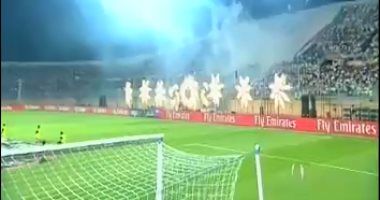 بالصور.. الألعاب النارية تظهر فى الدفاع الجوى احتفالا بالسوبر الإماراتى