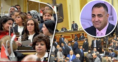 ثورة نسائية تحت القبة دفاعا عن المرأة.. مطالب بإحالة إلهامى عجينة للجنة القيم بعد تصريحه بأن "الست أساس الزنا".. ونائبة: مذكرة ضده لرئيس البرلمان.. وتؤكد: دائم الإساءة.. وسوزى ناشد: ياريت يعود لرشده