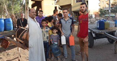 بالصور.. أزمة فى مياه الشرب بالمحافظات ثالث أيام العيد.. انقطاع متواصل بشمال سيناء والفيوم.. وقرية المفتى الأسبق بالدقهلية تتوضأ من الترع.. والأهالى: الخطوط الساخنة متوقفة..والمسئولون: جار الإصلاح