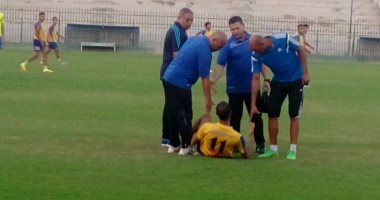 بكاء شديد لمهاجم طنطا بعد إصابته واستبعاده من افتتاحية الدورى