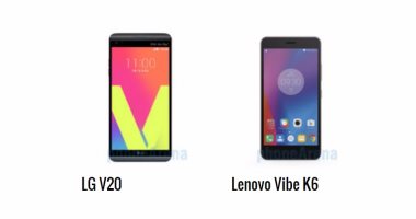تعرف على أبرز الفروق بين هاتفى LG V20 و VIBE K6