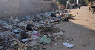 بالصور.. القمامة تحاصر منازل قرية طحا بمركز سمالوط فى المنيا