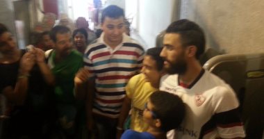 بالصور والفيديو.. باسم مرسى يظهر فى حفل اعتزال نجم سلة الزمالك