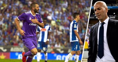 بالفيديو والصور.. ريال مدريد يحقق العلامة الكاملة فى الليجا.. الملكى يقهر إسبانيول بثنائية فى عقر داره ويغرد منفردًا فى الصدارة.. وزيدان يعادل رقم جوارديولا القياسى مع برشلونة فى الانتصارات المتتالية