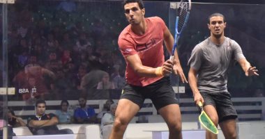 عمر مسعد آخر المصريين المتأهلين لربع نهائى بطولة الأهرام للإسكواش
