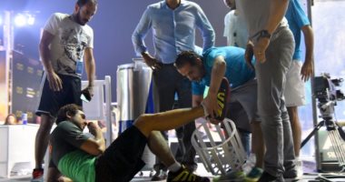 على فرج يتأهل لنصف نهائى بطولة الأهرام للاسكواش بعد إصابة عاشور