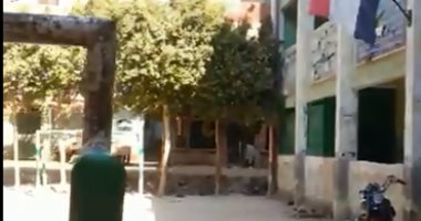بالفيديو..  يد الإهمال تضرب مدرسة بالهرم قبل بدء الدراسة