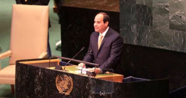 بدء خطاب الرئيس السيسى أمام الجمعية العامة للأمم المتحدة