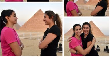 صورة النهاردة.. ضحك وهزار بين الـ "نورين" قبل نصف نهائى بطولة الأهرام للإسكواش