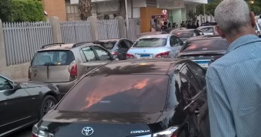 بالصور.. شلل مرورى أمام الأهلى بسبب الألتراس