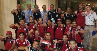 بالصور.. فرحة لاعبى الصالات بالفوز التاريخى على إيطاليا والتأهل لدور الـ8